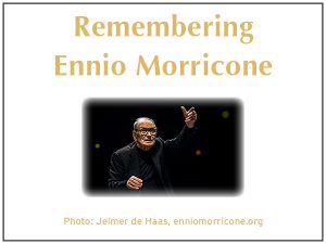 photo of ennio morricone